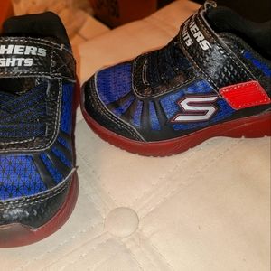 Toddler boy light up Sketcher shoes